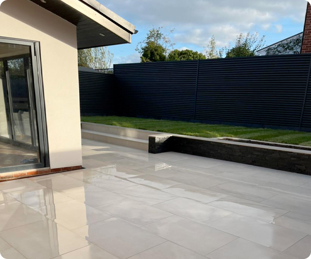 

Patios &amp; Paving
– Premium natural stone, porcelain, and block paving installations.

Artificial Grass
– Low-maintenance, lush green lawns all year round.


Fencing &amp; Decking – High-quality timber and composite solutions for privacy and elegance.

Custom Landscape Designs – Bespoke planning and 3D visualisation to create your perfect outdoor space.

Let us bring your dream garden to life with innovative and practical solutions.